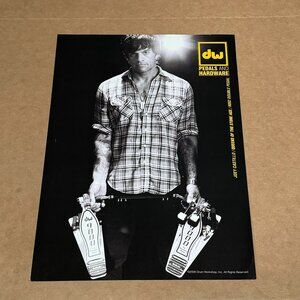 Joey Castillo of Queens of the Stone Age - DW PEDALS - 2008 Print Advertisement